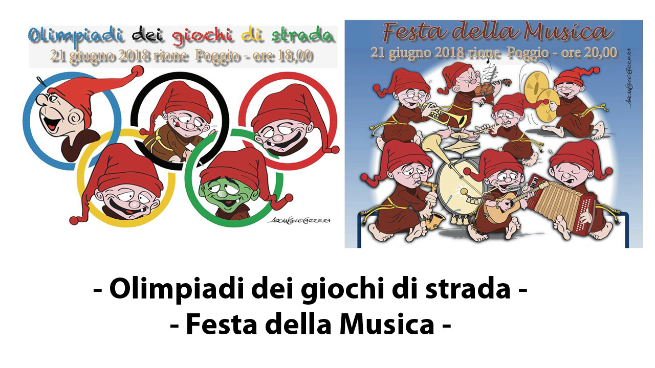 Festa della Musica e delle Olimpiadi dei Giochi di strada