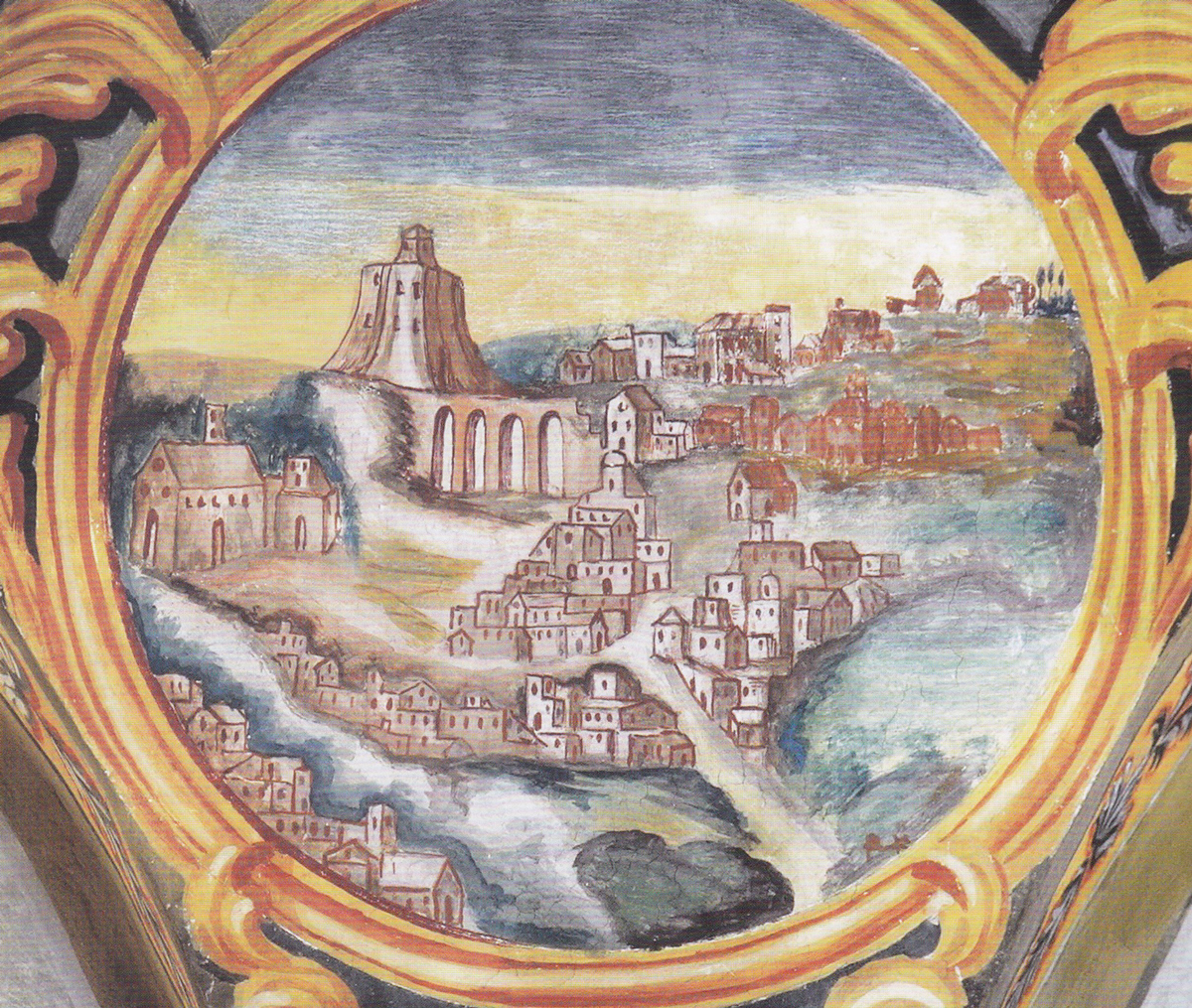 Al salone dell’Episcopio di Matera è raffigurato un affresco su Ginosa