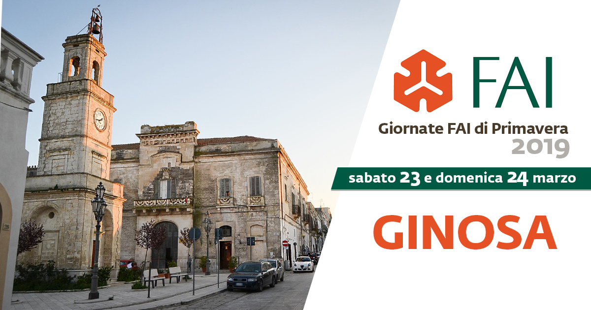 Giornate FAI di primavera, Ginosa apre le porte ai suoi siti identitari