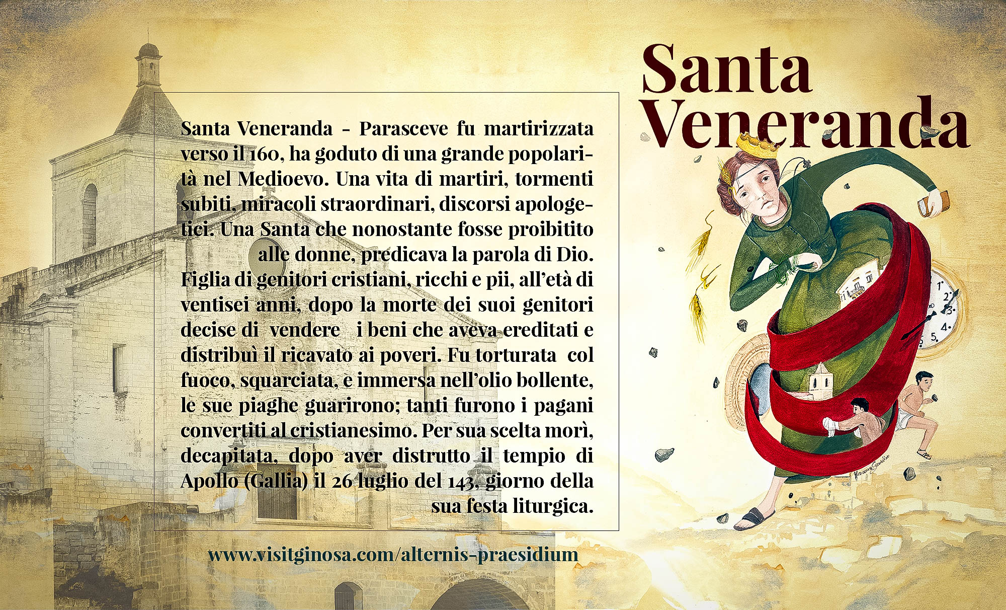 Chi era Santa Veneranda prima patrona di Ginosa?