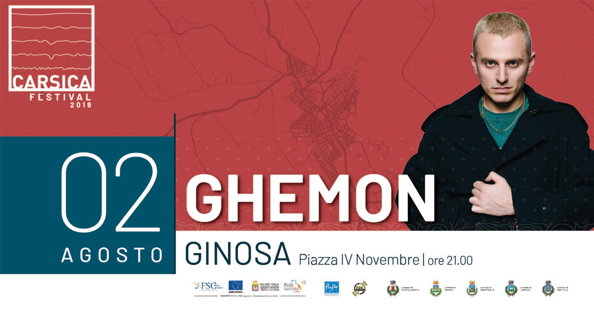 Ghemon • piazza IV Novembre • Ginosa