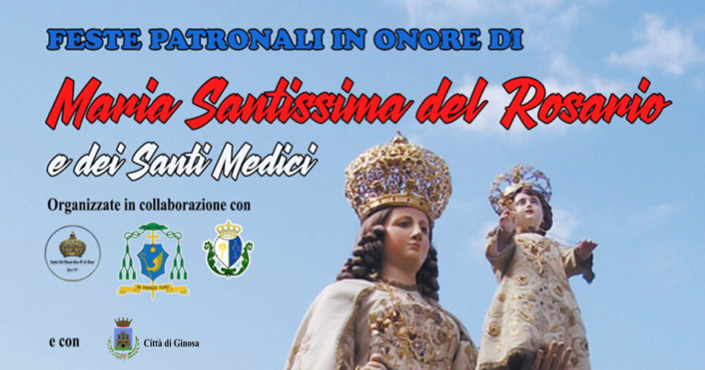 Feste Patronali in onore di Maria S.S. del Rosario e Santi Medici - Il programma religioso e civile