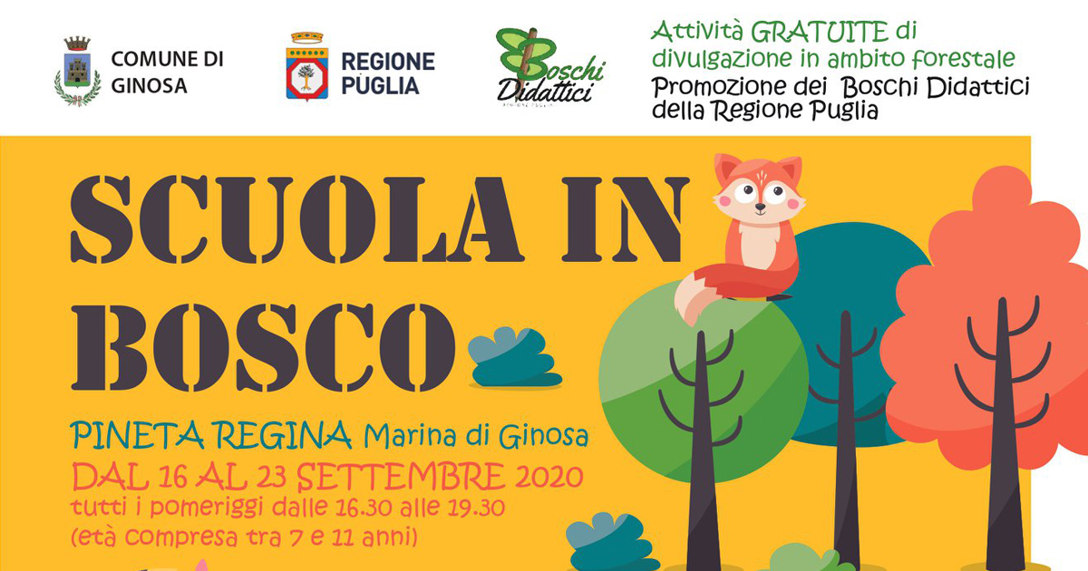 Scuola in Bosco a Marina di Ginosa